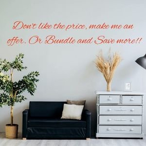 Bundle and Save. Make an offer.
